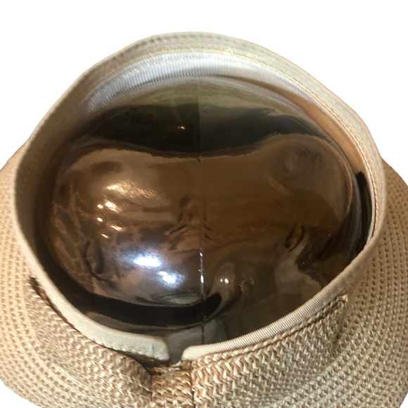 Magid Hats Straw Sun Visor Hat Roll Up Bow Closure - Picture 6 of 8